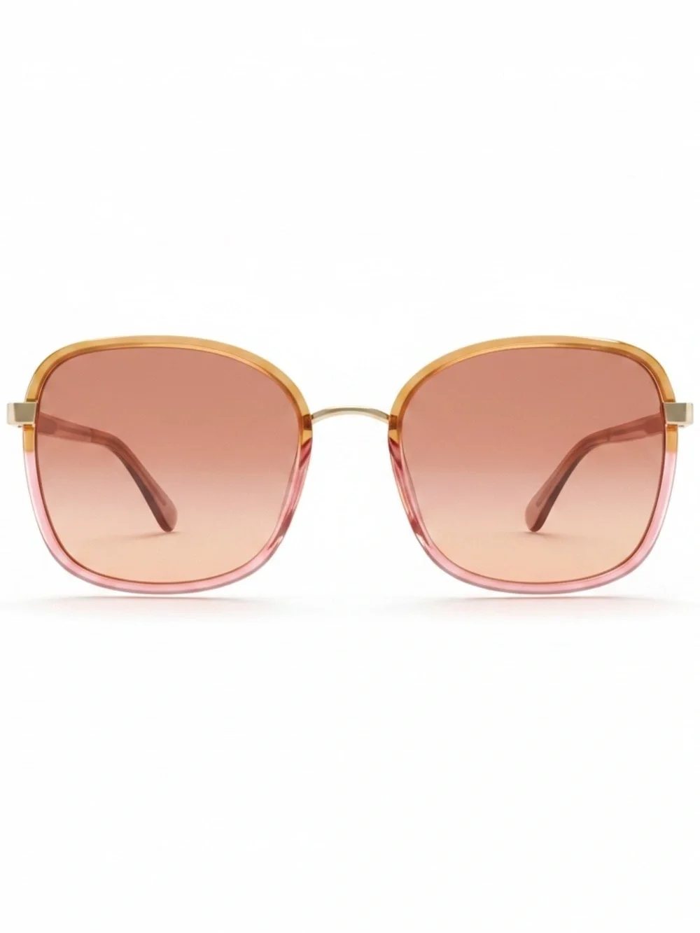 CHLOE Pink Yellow Gold Tortoise Oversized Sunglasses CH0031S